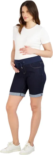 Miniatura 4 de Women's Maternity Shorts Double Roll Cuff - Mom Comfy Activewear, Pregnancy Clothes for Summer, BCI Certified