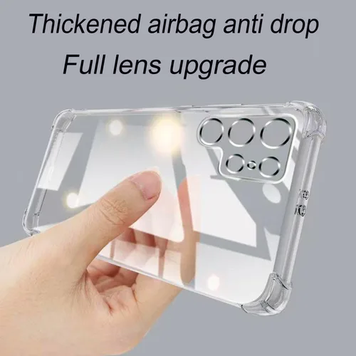 Miniatura 3 de Para Samsung Galaxy S22 Ultra Phone Case, Clear Transparents Silicone TPU Rubber Back Cover Case