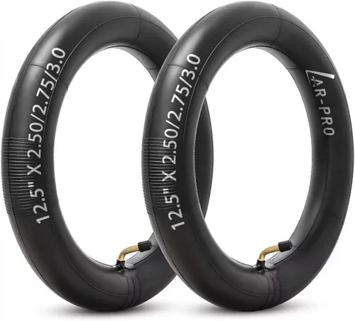 Miniatura 9 de AR-PRO - Tubos interiores de repuesto para scooter, tubos interiores de 12.5 x 2.25 pulgadas con válvula en ángulo, compatibles con Razor Pocket Mod