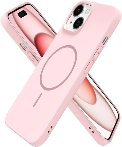 Miniatura 68 de oakxco Funda de silicona Mag Safe para iPhone 17 Pro Max, funda magnética delgada y fina compatible con carga inalámbrica MagSafe, bonita funda Negro