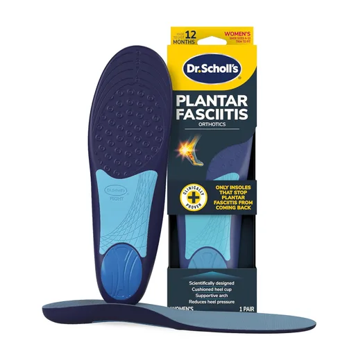 Plantillas ortopédicas Dr. Scholl's para alivio de fascitis plantar para mujeres - La única plantilla comprobada que detiene el regreso de la