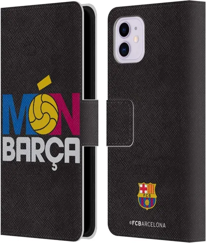 Miniatura 60 de Head Case Designs Funda de piel con licencia oficial del FC Barcelona Ball Pattern Campions compatible con Apple iPhone 11