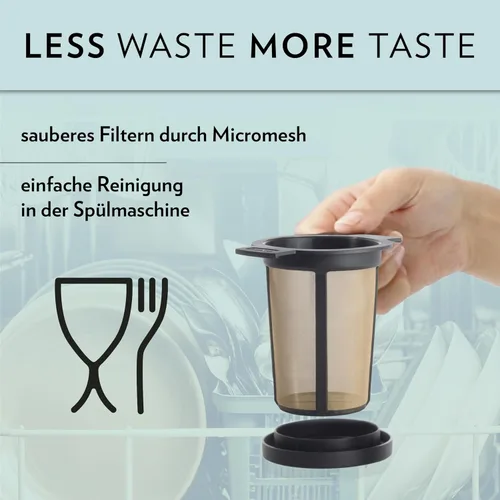 Miniatura 5 de Cesta de infusión Finum, L, Negro
