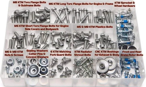 Miniatura 2 de Kit de pernos Specmoto. Compatible con: KTM y Husqvarna Model Series Dirt Bike (1996-presente)