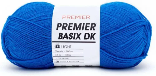 Miniatura 25 de Premier Yarns Basix Hilo DK, hecho de acrílico, hilo ideal para ganchillo y tejido, lavable a máquina, rosa camafeo, 3.5 onzas, 306 yardas Rosa Cameo