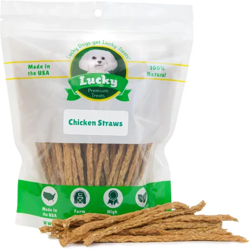 Miniatura 7 de Golosinas de Cecina de Pollo en Tiras para Perros – Palitos de Pollo para Perros Fabricados y Obtenidos en los Estados Unidos – Golosinas Crujientes