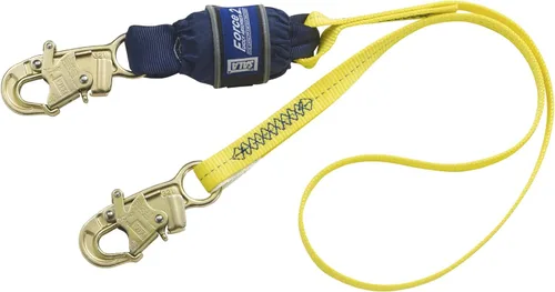 3M DBI-SALA EZ-Stop Force II 1246167 - Cordón amortiguador de 6 pies, ganchos a presión en cada extremo, capacidad de 310 libras, amarillo/azul