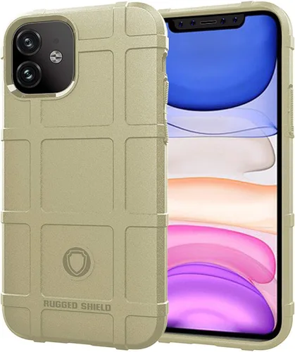 Miniatura 22 de Para iPhone 11 Caso, (Rugged Shield Series) TPU Funda Protectora Táctica Gruesa De Armadura Sólida Para IPhone 11 (6.1 Pulgadas) - Verde Ejército