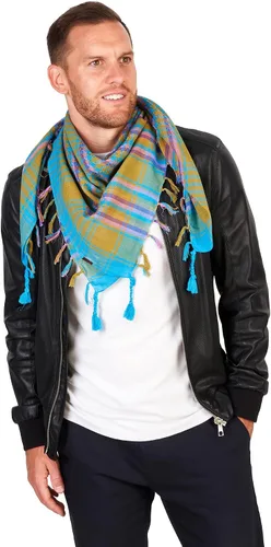 Miniatura 45 de LOVARZI Shemagh Cottons Arab Keffiyeh - Bufanda militar táctica para cabeza y cuello