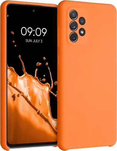 Miniatura 25 de kwmobile Funda Compatible con Samsung Galaxy A14 5G - Funda de teléfono de TPU y silicona con acabado suave - Verde Lima