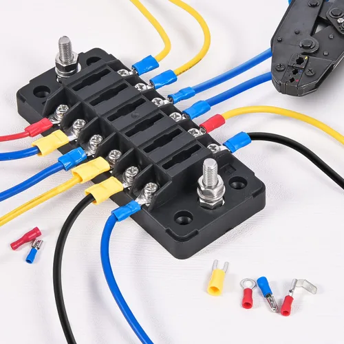 Miniatura 8 de Nilight Kit de 100 Conectores de Empalme No Aislados AWG 24-8 Conectores de Empalme de Crimpar Sin Aislamiento de Cobre Puro Recubierto de Estaño