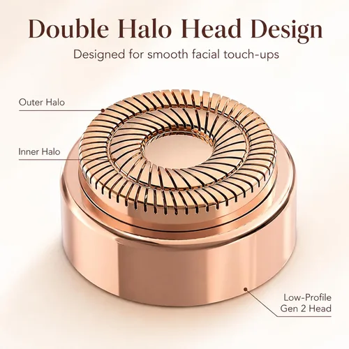 Miniatura 4 de Cabezales de repuesto para Flawless Generation 2, compatibles con el removedor de vello facial impecable Finishing Touch para mujeres, cuchillas