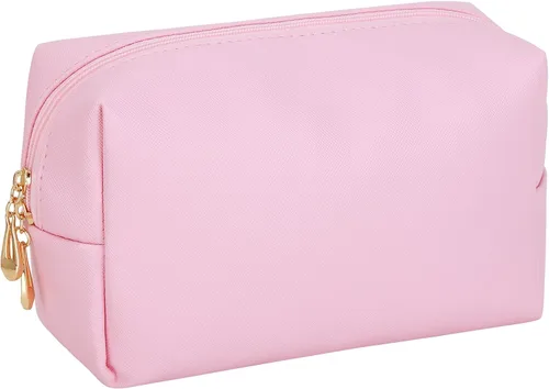 HAOGUAGUA Bolsa de maquillaje para mujer, organizador impermeable de viaje, organizador de cosméticos para mujeres, tamaño mediano (rosa)