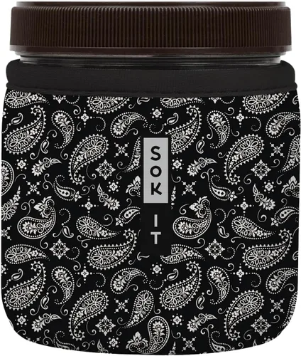 Miniatura 134 de Sok It IceCreamSok - Funda de neopreno aislada (flores abstractas, pintas de helado cónicas)