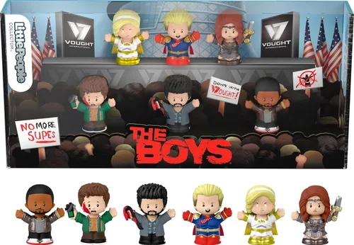Little People Collector El Set de Edición Especial de Los Chicos con Figuras de Personajes en una Caja de Exhibición para Adultos y Fans, 6 Figuras