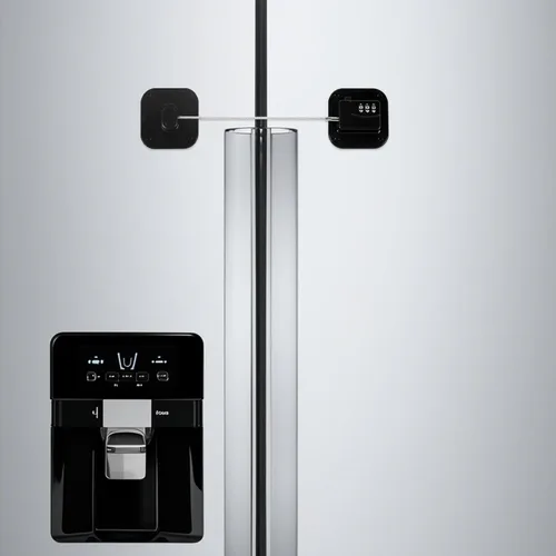 Miniatura 4 de Cerradura de refrigerador, cerradura de combinación resistente para congelador y armarios, fácil de instalar, no necesita llaves, pestillo de Negro