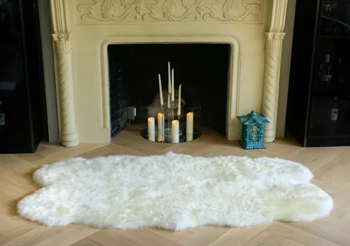 Miniatura 36 de Alfombra de piel de oveja de Nueva Zelanda 100% gruesa, suave y duradera