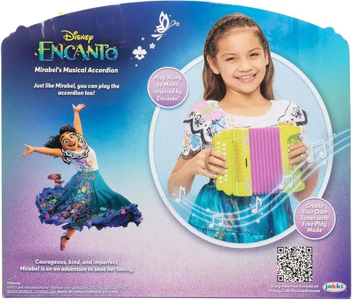 Miniatura 4 de Disney Acordeón musical de Encanto Mirabel, ideal como accesorio de disfraz o para juegos de simulación