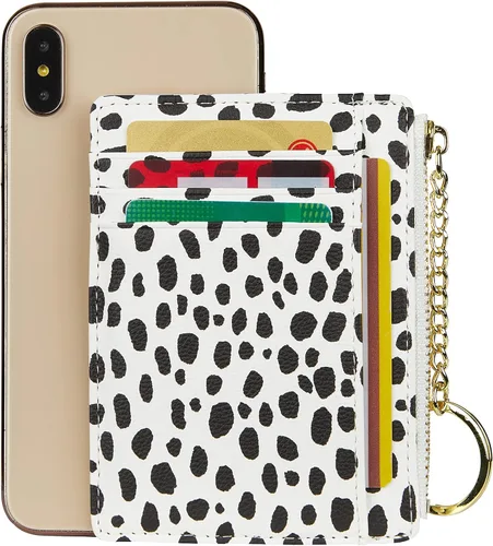 Miniatura 5 de Cartera minimalista para mujer, 8 tarjetas, monedero, monedero, bolsillo frontal, Casual