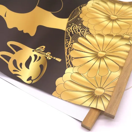Miniatura 7 de Warrior's Dreams - Póster impreso en lienzo para pared, con casco blindado, espíritu samurái con pergamino de madera, listo para colgar, decoración