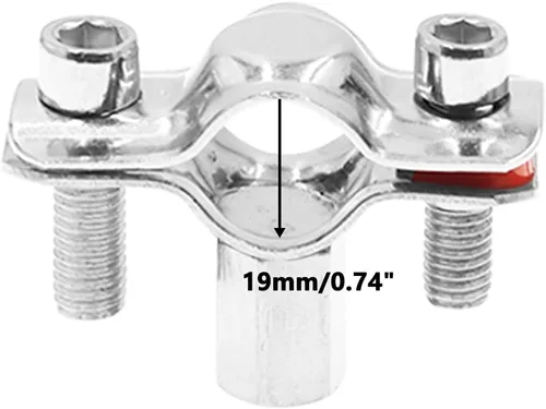 Miniatura 2 de 304 - Soporte de tubo de acero inoxidable 304, soporte de correa de tubo resistente, colgador de tubo de anillo dividido duradero, 4 soportes