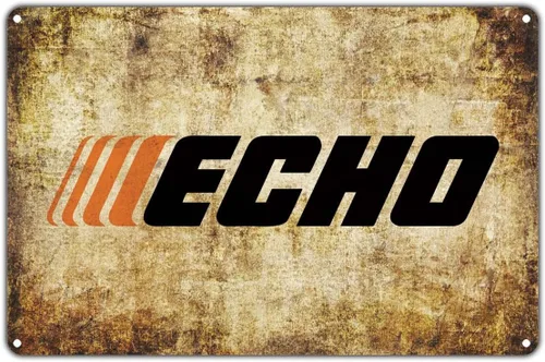 Echo Power Equipment - Sierra de cadena de gasóleo, caja de herramientas automática, garaje, retro, vintage, retro, decoración de pared de metal,
