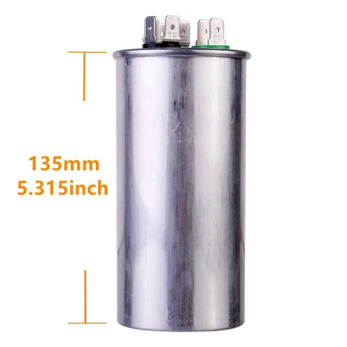 Miniatura 3 de 40/5 uF 40+5 MFD ±6% 370V/440V CBB65B Condensador de CA de Doble Funcionamiento Redondo de Reemplazo 40 5 uF MFD 370 440 Voltios VCA para Arranque