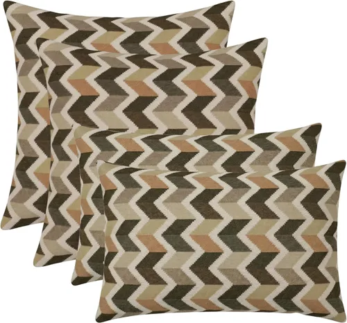 Miniatura 31 de RSH DECOR: Sunbrella Lumbar & Square Pillows Set of 4 20" x 12" & 17" x 17" Water & Fade-Resistant Fabric Outdoor Throw Pillows for Patio