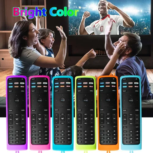 Miniatura 7 de Paquete de 2 fundas para control remoto Vizio, compatible con Vizio Remote Case XRT136 / XRT140 Series Universal Smart TV Control Funda de silicona