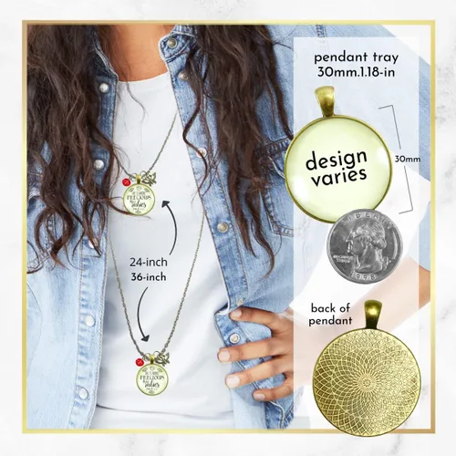 Miniatura 60 de Gutsy Goodness Collar inspirado en la mujer de la fe, colgante hecho a mano con mensaje de esperanza