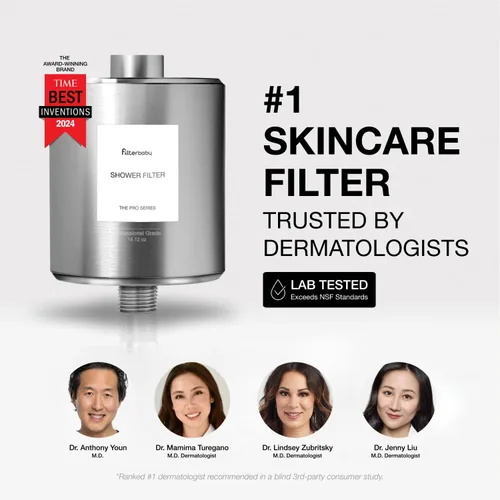 Miniatura 7 de Filterbaby Filtro de Ducha de Titanio Pro - Certificado IAPMO según el Estándar NSF 177, Desarrollado por Doctor, Reduce hasta 99% Cromo