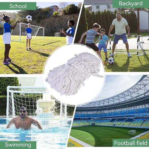 Miniatura 8 de Red de fútbol de 8 x 4 pies, red de entrenamiento de portería de fútbol, redes de fútbol juveniles para juegos y entrenamiento de patio trasero, red