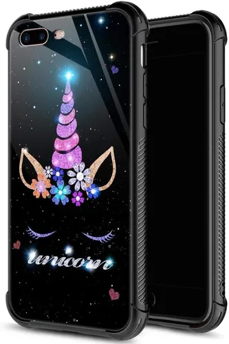 Miniatura 17 de ZHEGAILIAN Funda para iPhone 7/8 Plus, protección de grado militar, esquinas a prueba de golpes, funda antiarañazos para iPhone 7/8 Plus, girasol
