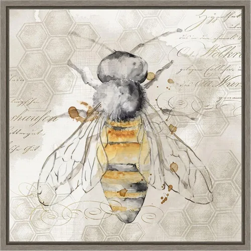Miniatura 17 de Amanti Art Lienzo enmarcado para pared, 16 x 16 pulgadas, abeja reina II por Eva Watts, lienzo enmarcado para pared, obras de arte de animales