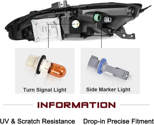 Miniatura 4 de JSBOYAT Compatible con 2014-2018 Jeep Cherokee Luz LED DRL de estacionamiento Señal de giro estilo OE Faros LED DRL cromados para parachoques Señal