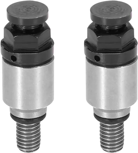 Motoforti 2 unids M5x0.8 motocicleta tornillo horquilla aire purgador válvula para Honda para Yamaha para Suzuki para Kawasaki negro