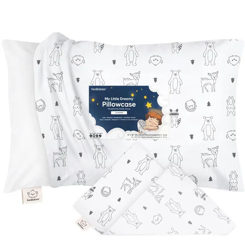 Miniatura 21 de KeaBabies Funda de almohada para niños pequeños de 13 x 18 pulgadas, funda de almohada de algodón orgánico para niños, niñas, funda de algodón suave