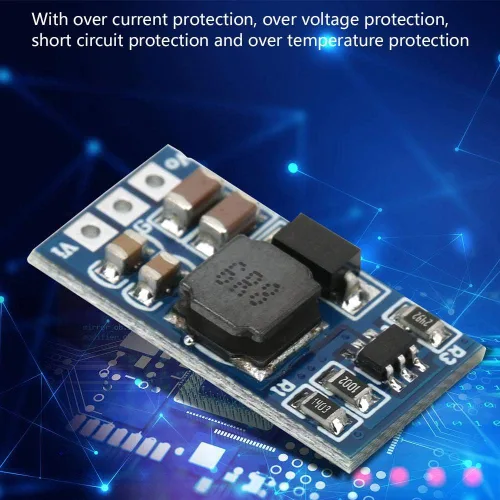 Miniatura 6 de Módulo convertidor de impulso DC-DC de 2.6-5.5 a 5V/6V/9V/12V, regulador de voltaje elevador, convertidor de voltaje para motor LED (9V, sin pin), 2