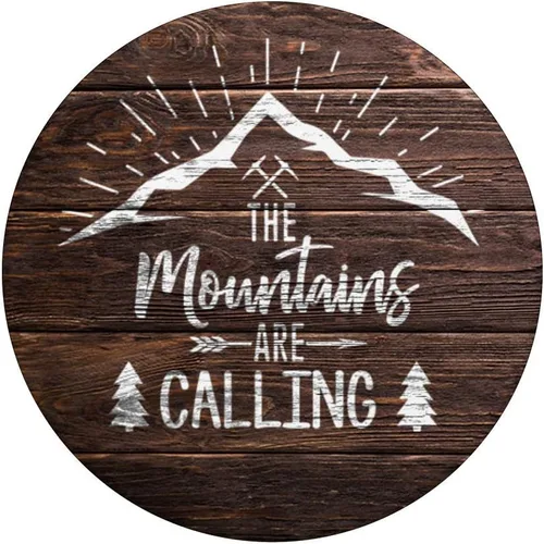 Miniatura 3 de The Mountains Are Calling Wood Design For Mountaineer - PopSockets Grip and Stand for Phones and Tablets