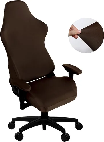 Miniatura 13 de SARAFLORA - Fundas elásticas para silla de computadora para sillón, silla giratoria, silla de juego, silla de computadora (negro, extragrande)