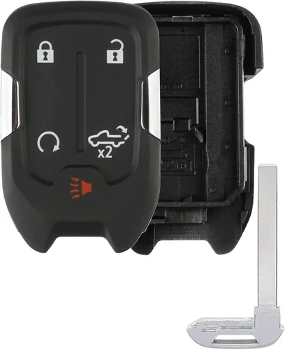 Carcasa para llavero para GMC Sierra 2019-2022 con batería, funda de repuesto para llavero remoto inteligente Alliskeys para Chevy Silverado GMC