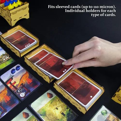 Miniatura 4 de SMONEX Organizador de juegos de mesa compatible con todos los juegos de mesa Splendor Expansion – Inserto organizador adecuado para esplendor hecho