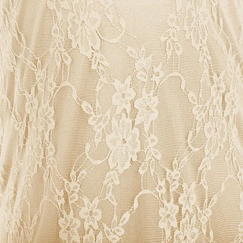 Miniatura 5 de Vestido de maternidad con volantes y hombros descubiertos para mujer, para fotografía, baby shower, vestido floral de sirena para sesión de fotos