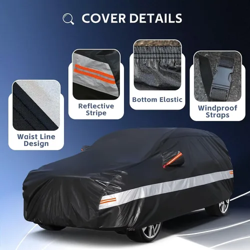 Miniatura 2 de Funda para automóvil SUV de ajuste personalizado para BMW X1/iX1 2009-2025, 100% impermeable, transpirable, para exteriores, protección contra