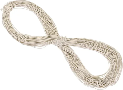 Miniatura 115 de PATIKIL Cuerda elástica elástica de 109 yardas (328.1 ft), cuerda elástica pesada de 0.059 in, albaricoque para manualidades, correas de gancho
