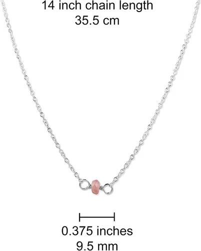 Miniatura 224 de Gargantilla de piedra natal – Regalo de cumpleaños, regalo para niña, mujer, amiga, hija, esposa, mamá, ella, joyas de piedras preciosas para uso