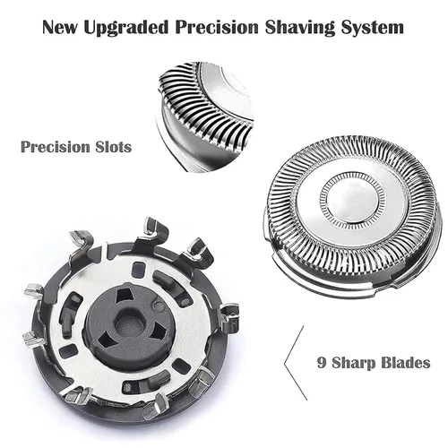 Miniatura 2 de SH70/71 - Cuchillas de repuesto compatibles con las afeitadoras Noreclo Series 7000, cuchillas de repuesto de la serie 7000, cabezales SH71/52