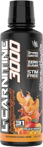 Miniatura 5 de VMI Sports L-Carnitina 3000 Líquido Suplemento de carnitina de 3000 mg Cero calorías cero azúcar Keto apto para hombres y mujeres – Gran sabor