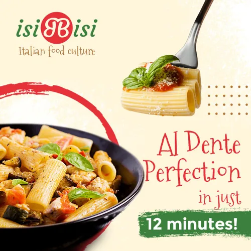 Miniatura 5 de isiBisi Pasta Rigatoni sin gluten, 2 libras - Fideos artesanales de maíz y arroz - Vegana, sin OMG, fabricada en Italia