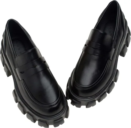 Miniatura 4 de AnnaKastle Mocasines de plataforma gruesa sin cordones para mujer